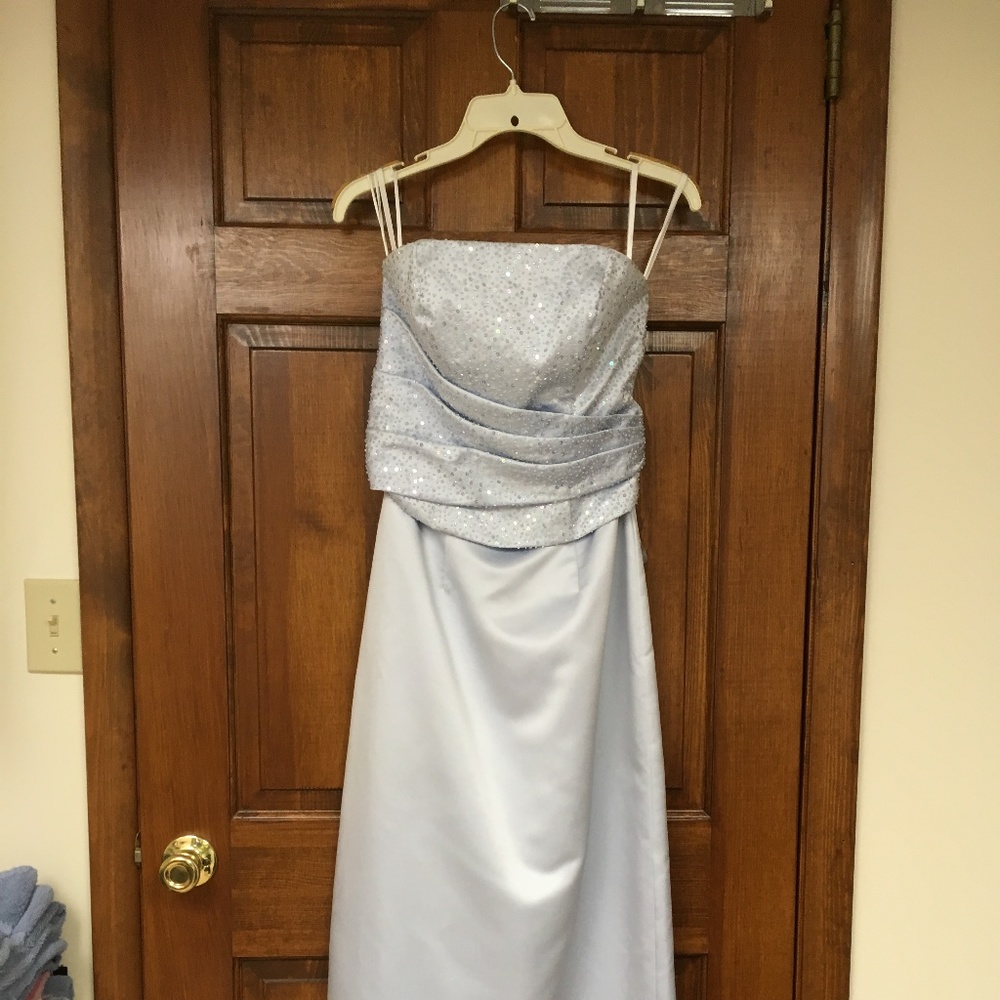 Baby blue prom dress